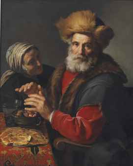 Hendrick Bloemaert: Zimní alegorie / 1631 / olej na plátně / 105.7 x 84.7 cm / Christie’s 2. 12. 2014 / 866,500 GBP