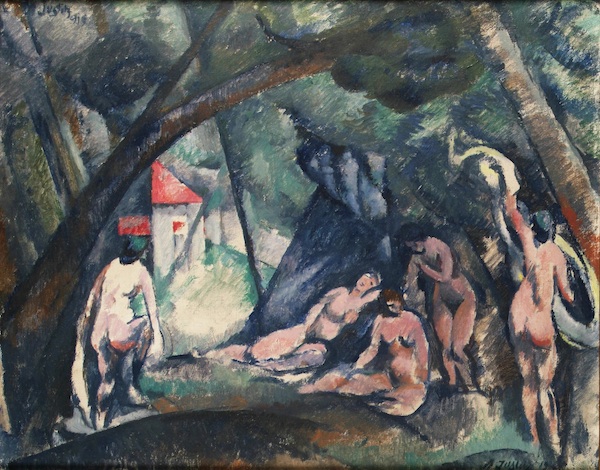 Alfred Justitz: Koupání, 1919