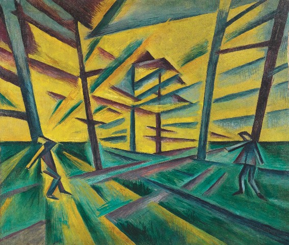 Otakar Kubín: Zápas / 1912-14 olej na plátně / 79 x 93 cena: 2 303 350 Kč / Sotheby's Londýn 11. 6. 2012