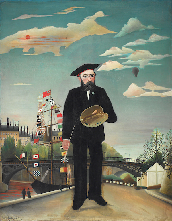 Henri Rousseau: Já, portrét - krajina, 1890, olej na plátně, 146 x 114, Národní galerie v Praze