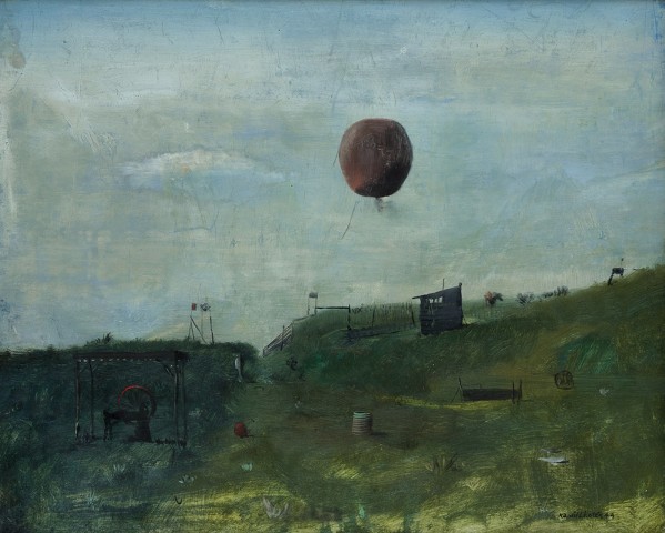 10 / Kamil Lhoták: Montgolfiéra / 1944 olej na dřevěné desce / 36 × 45 cm cena: 1 672 000 Kč / 1. Art Consulting CZ 10. 2. 2013