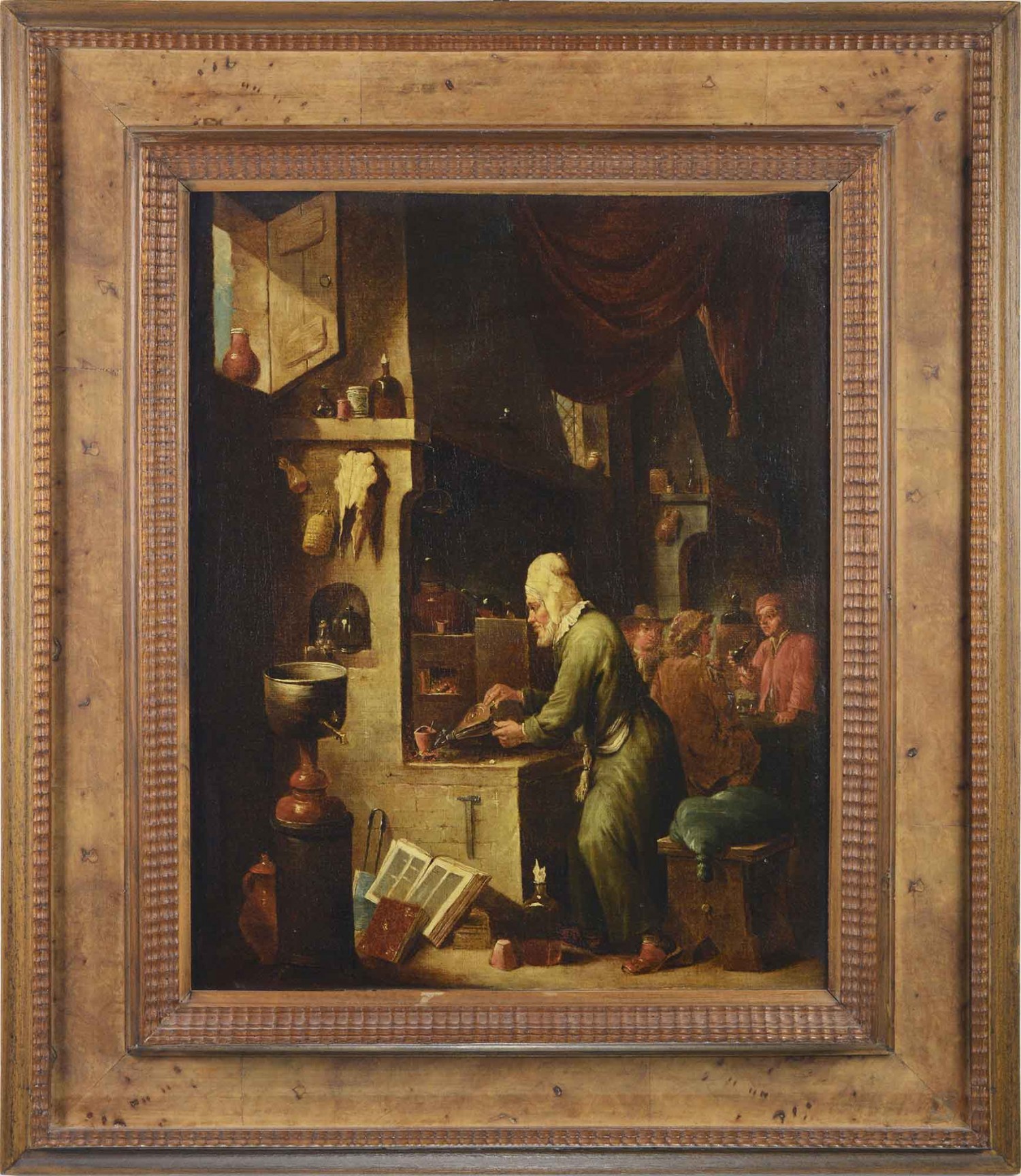 David Teniers  olej na plátně, 43 x 35 cm  vyvolávací cena: 230 000 Kč (+ 18% provize)