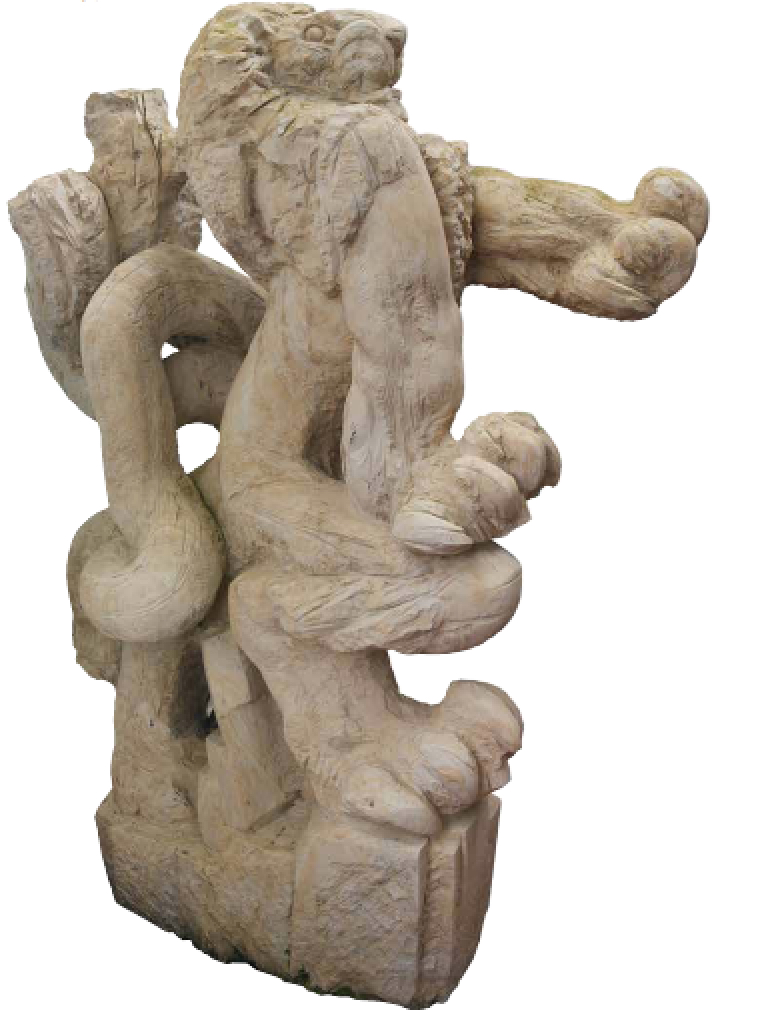 Stanislav Hanzík: Lev, 1988 opuka, výška 174 cm vyvolávací cena: 450 000 Kč (+ 24% provize) 