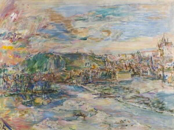 Oskar Kokoschka: Praha. Pohled z ateliéru na Petřín, 1936/37