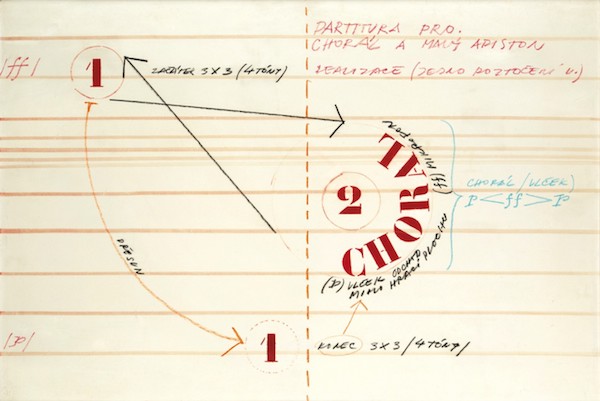 Milan Grygar: Půdorysná partitura, 1968