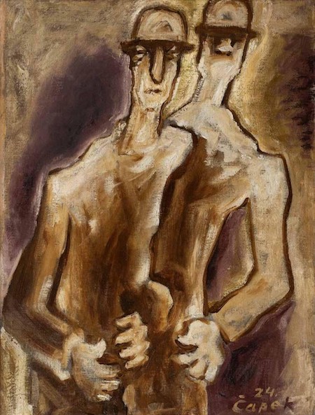 Josef Čapek: Dva chlapi, 1924,