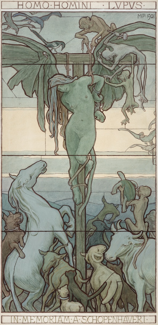 Max Pirner: Homo homini lupus, 1901