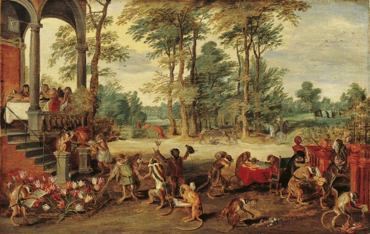 Jan Brueghel mladší: Satira na tulipánovou horečku, kolem 1640, Frans Hals Museum, Haarlem