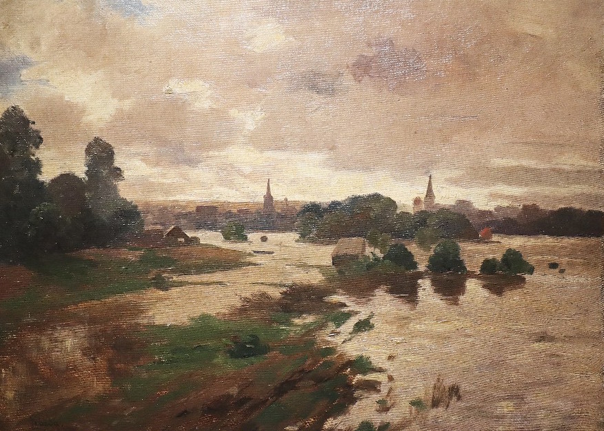 Otakar Lebeda: Pohled na Třeboň, 1894-95