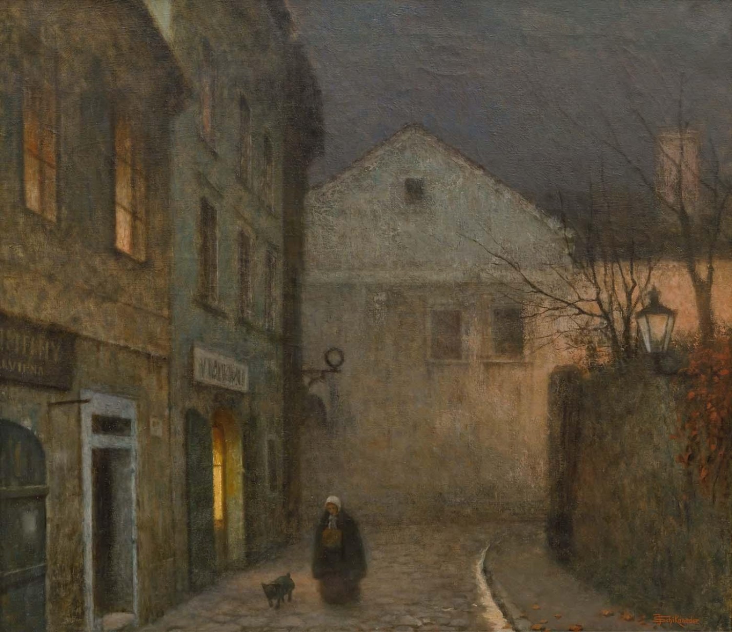 6/ Jakub Schikaneder: Podskalí, 1900–1910, olej na plátně, 90 x 101 cm, Galerie Kodl 29. 5. 2022, cena: 14 400 000  Kč,