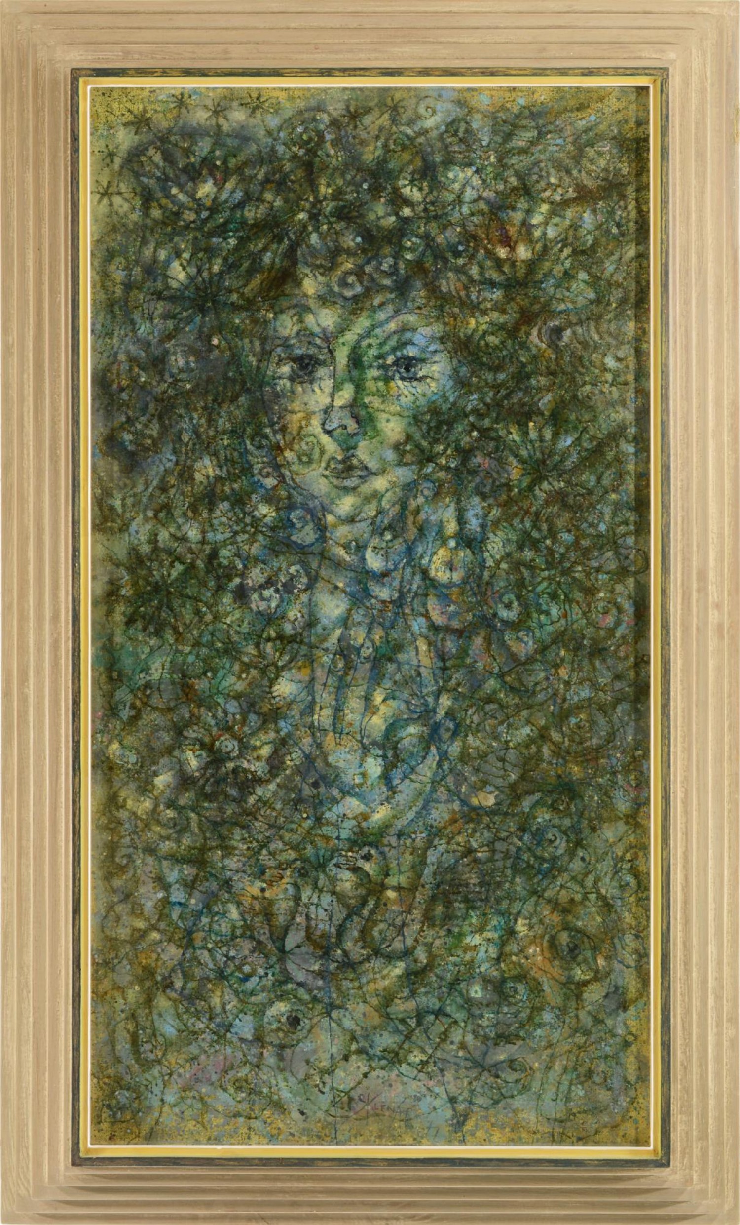 Zdeněk Sklenář: Poesie, 1977, olej na plátně, 99,5 x 53 cm, Zezula 28. 5. 2022, cena: 6 840 000 Kč