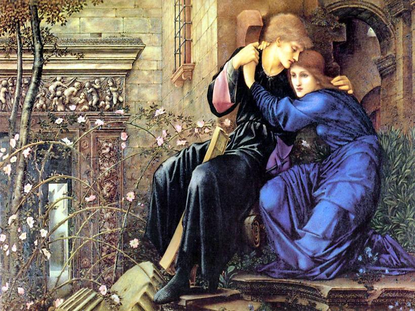 Edward Burne - Jones: Love among the Ruins / 1873 / akvarel / předaukční odhad 3 - 5 milionů GBP