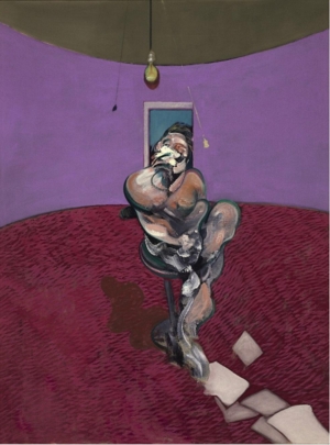 Francis Bacon: Portrait of George Dyer Talking / 1966 / olej na plátně / 198 x 147 cm / Christie`s 13. 2. 2014