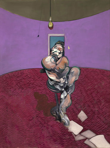 Francis Bacon: Portrait of George Dyer Talking / 1966 / olej na plátně / 198 x 147 cm / Christie`s 13. 2. 2014